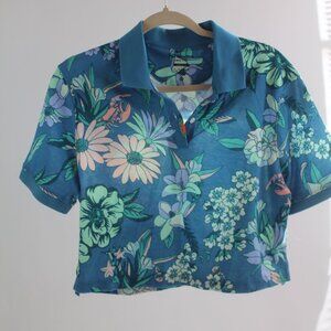 Women's Cropped Nike Cropped Floral Top Size XS